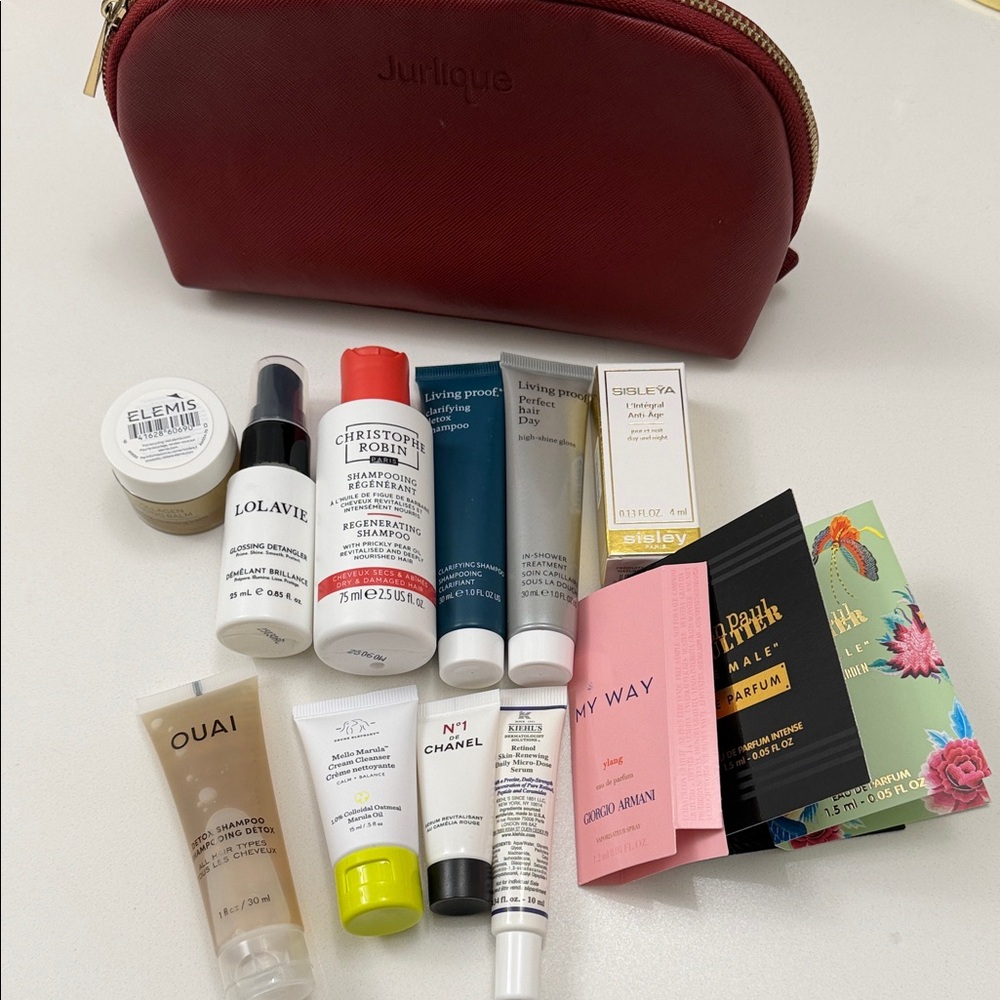 Cosmetic Bag with Assorted Beauty Products